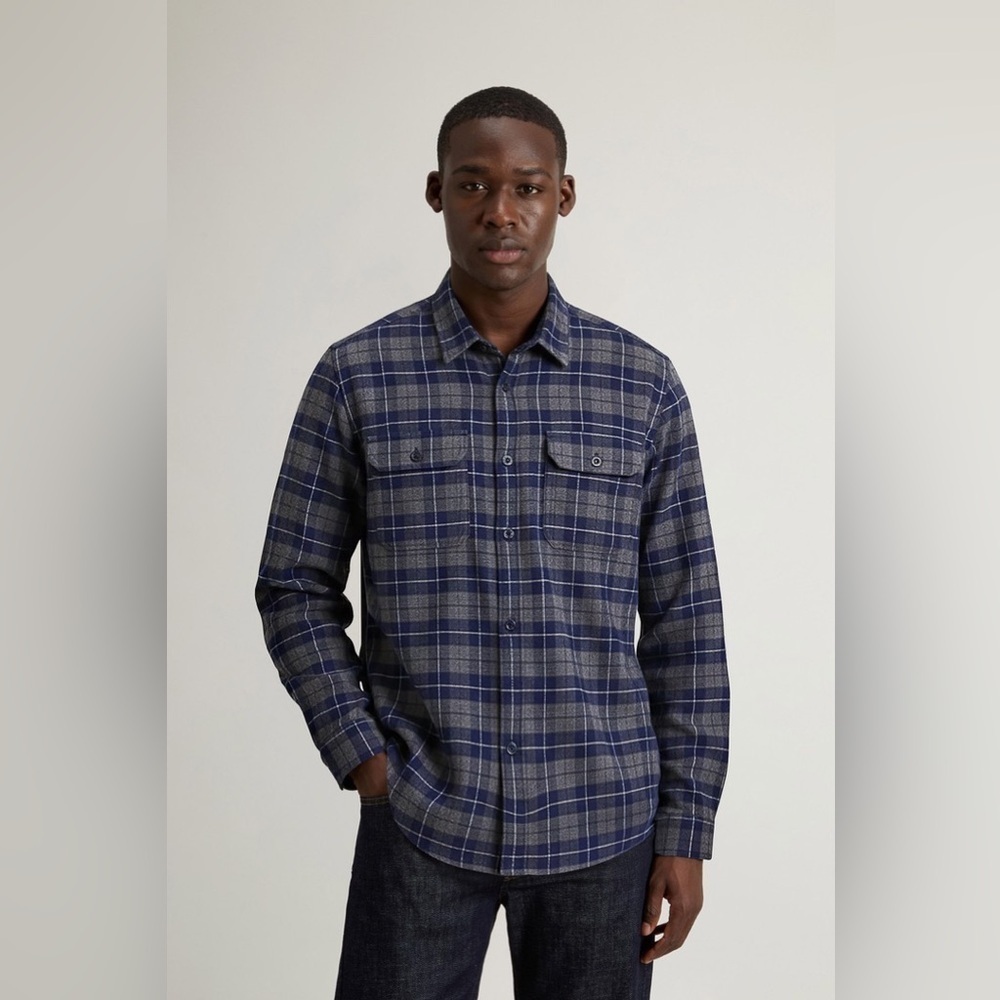 WOOLRICH | pure cotton flannel shirt | size large